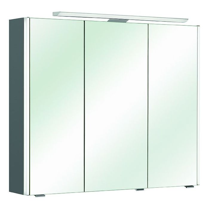 Pelipal Neutrale Spiegelschränke Spiegelschrank, inkl. LED-Aufsatzleuchte  und Farbtemperaturwechsel, 82 cm