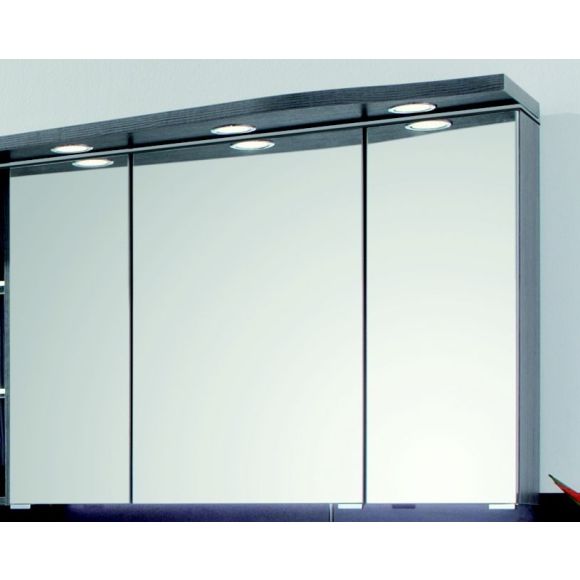 Puris Swing Spiegelschrank-Set, geschwungene Ausführung rechts, 90 cm