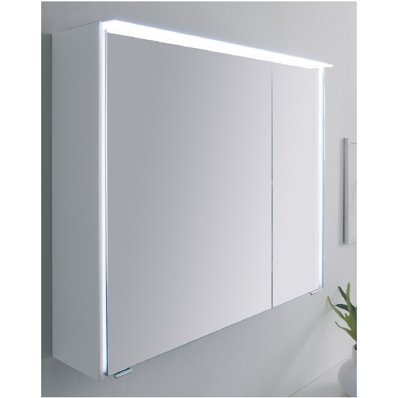 Pelipal Serie 6010 Spiegelschrank inkl. seitlicher LED-Lichtprofile, 84 cm