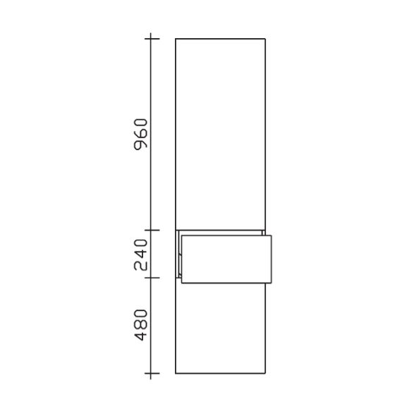Pelipal Serie 9020 Hochschrank, 45 cm breit