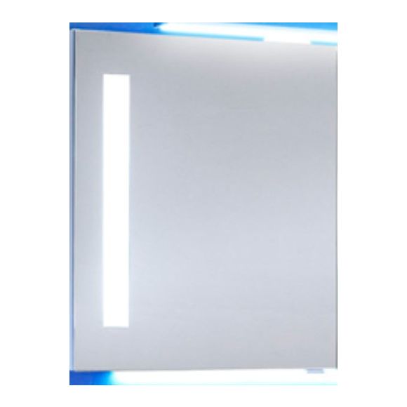 Marlin 3130azure Spiegelschrank mit beleuchteten satinierten Flächen, 60 cm