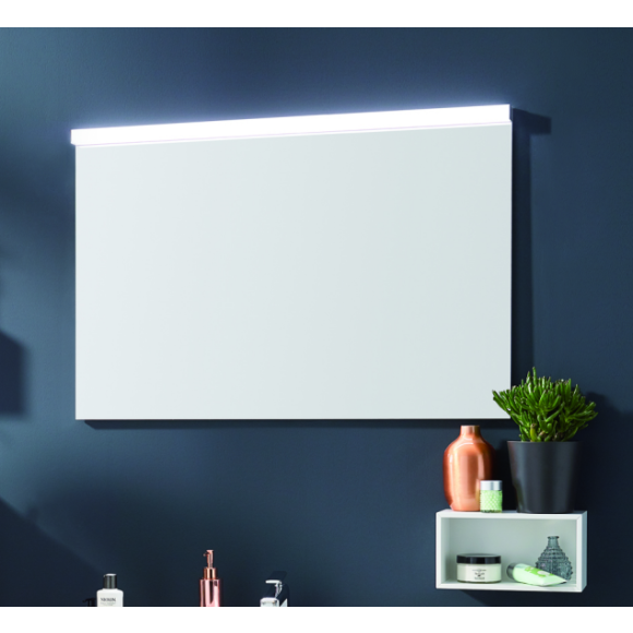 Puris Fresh Flächenspiegel mit LED-Beleuchtung waagerecht, 100 cm