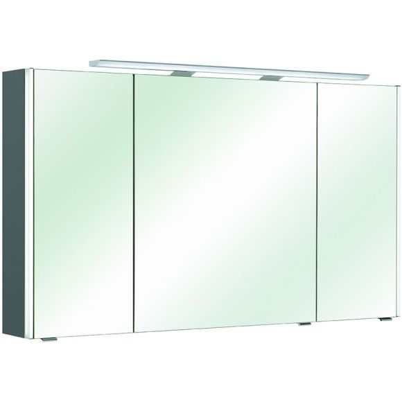 Pelipal Neutrale Spiegelschränke Spiegelschrank, inkl. LED-Aufsatzleuchte und Farbtemperaturwechsel, 122 cm