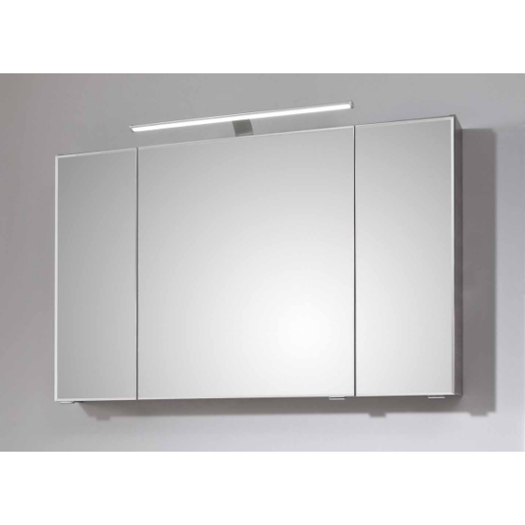 Pelipal Serie 6110 Spiegelschrank 3-türig inkl. LED-Aufsatzleuchte, 110 cm