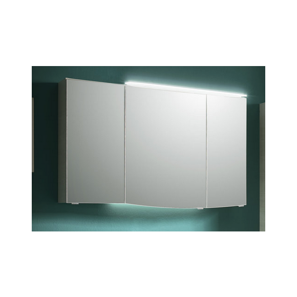 Pelipal Contea Spiegelschrank, optional mit Aufsatzleuchte, 3 Türen, 120 cm