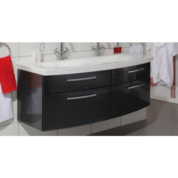 Puris Classic line Waschtischunterschrank mit 4 Auszügen für evermite-Waschtische, 140 cm