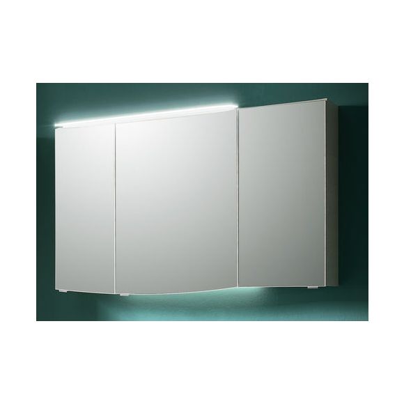 Pelipal Contea Spiegelschrank, optional mit Aufsatzleuchte, 3 Türen, 120 cm
