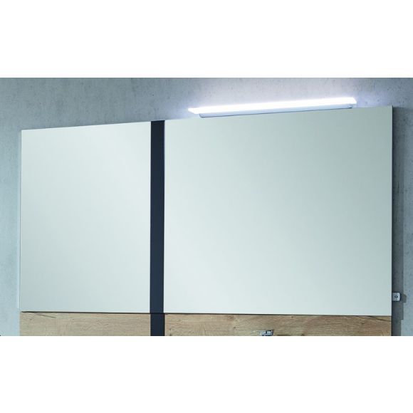 Puris Modern Life Flächenspiegel, Dekorstreifen links, 156 cm breit