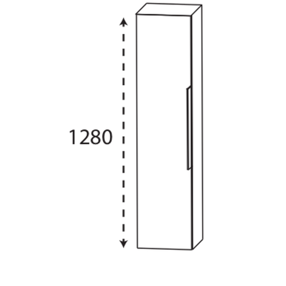 Puris Modern Life Mittelschrank, 1 Tür mit Griff, 30 cm
