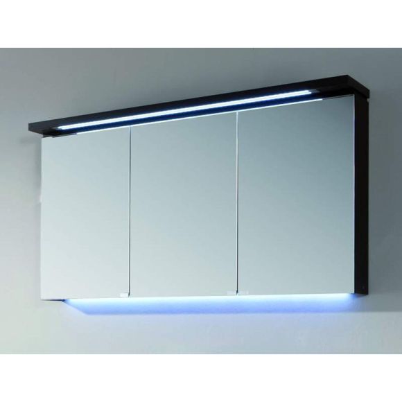 Puris Cool line Spiegelschrank mit LED-Streifen im Kranz, 120 cm