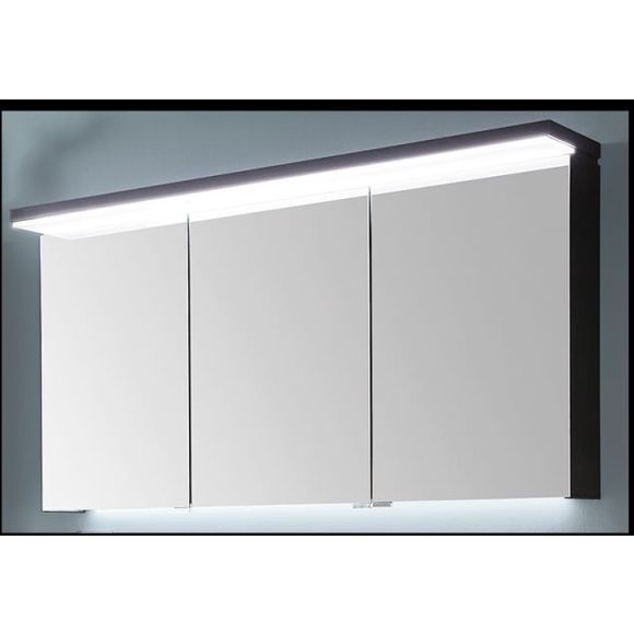 Puris Cool line Spiegelschrank mit LED-Flächenleuchte im Kranz, 120 cm