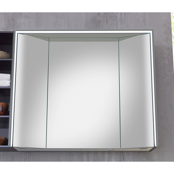 Marlin 3260fair Spiegelschrank, 3 Spiegeltüren, 80 cm