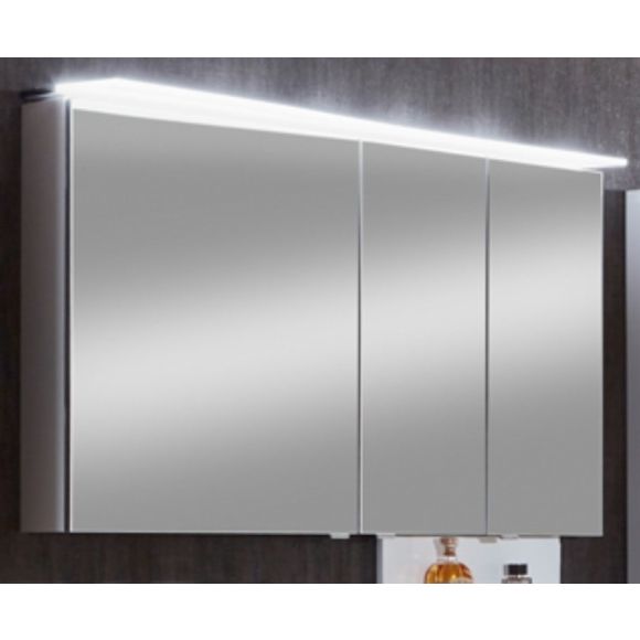 Marlin 3160motion Spiegelschrank, LED-Aufsatzleuchte, 3 Türen,120 cm