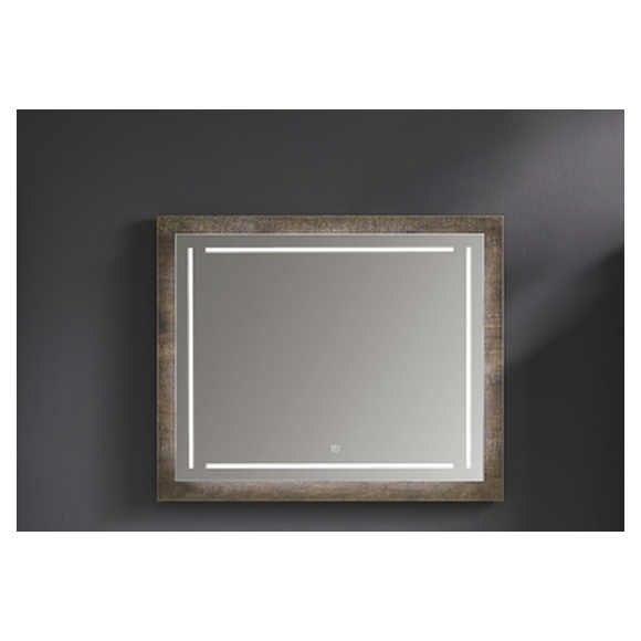 Puris Beimöbel Flächenspiegel mit Touch LED-Dimmer, 90 cm