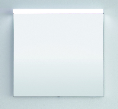 2 x Flächenspiegel mit LED-Beleuchtung waagerecht, 70 cm
