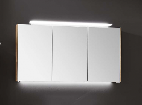 Spiegelschrank, 1 LED-Aufbauleuchte, 122 cm